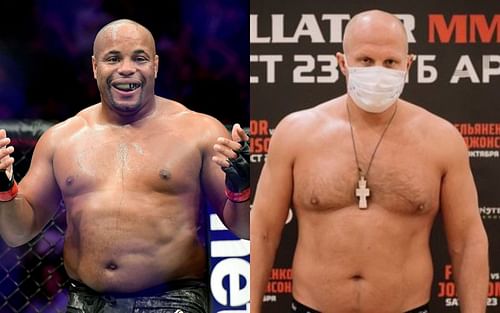 Daniel Cormier (left) & Fedor Emelianenko (right) [Image Credits: @jedigoodman on Twitter]