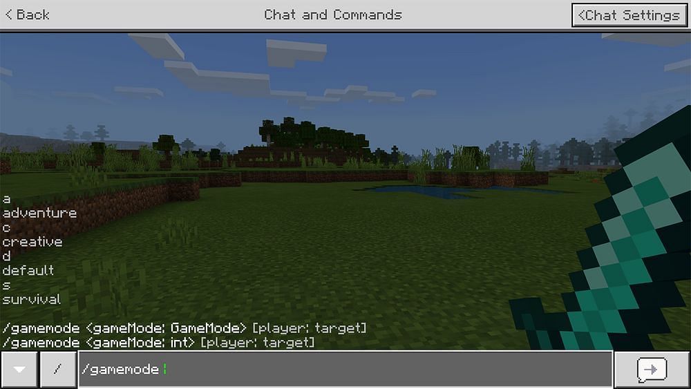 Commands in Minecraft (Image via LifeWire)