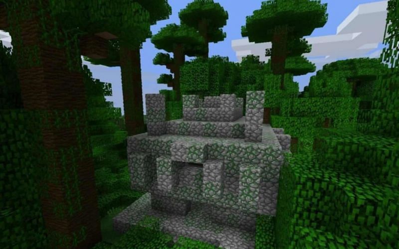 An image of a jungle temple in Minecraft. (Image via Mojang).