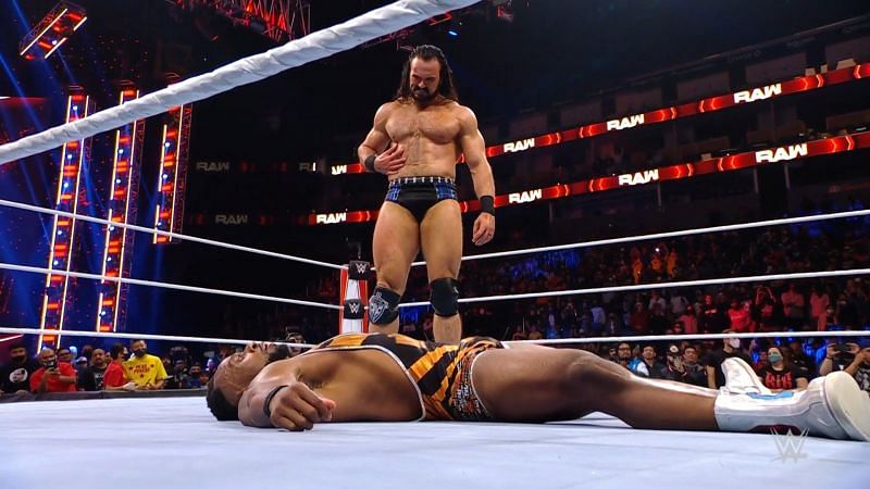 Drew McIntyre left a mark on the WWE Champion on RAW