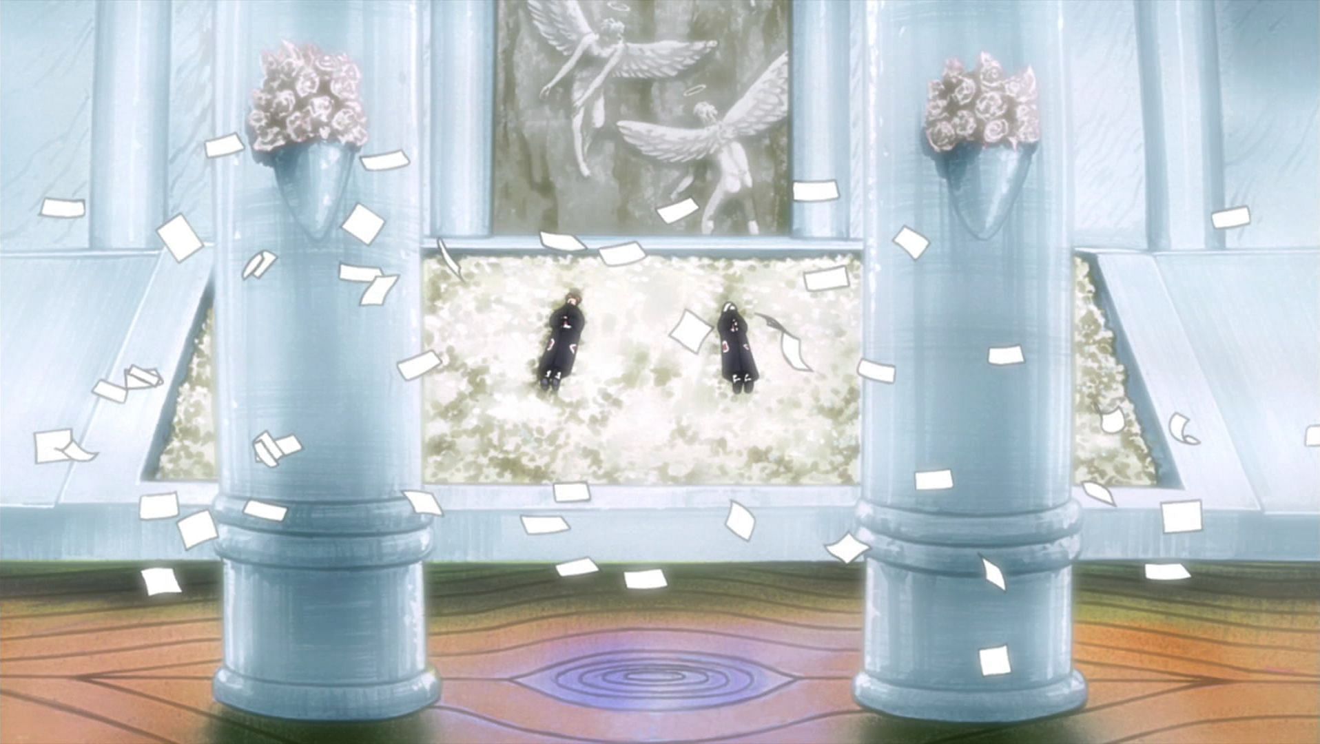 Nagato and Yahiko&#039;s grave (Image sourced from naruto.fandom.com)