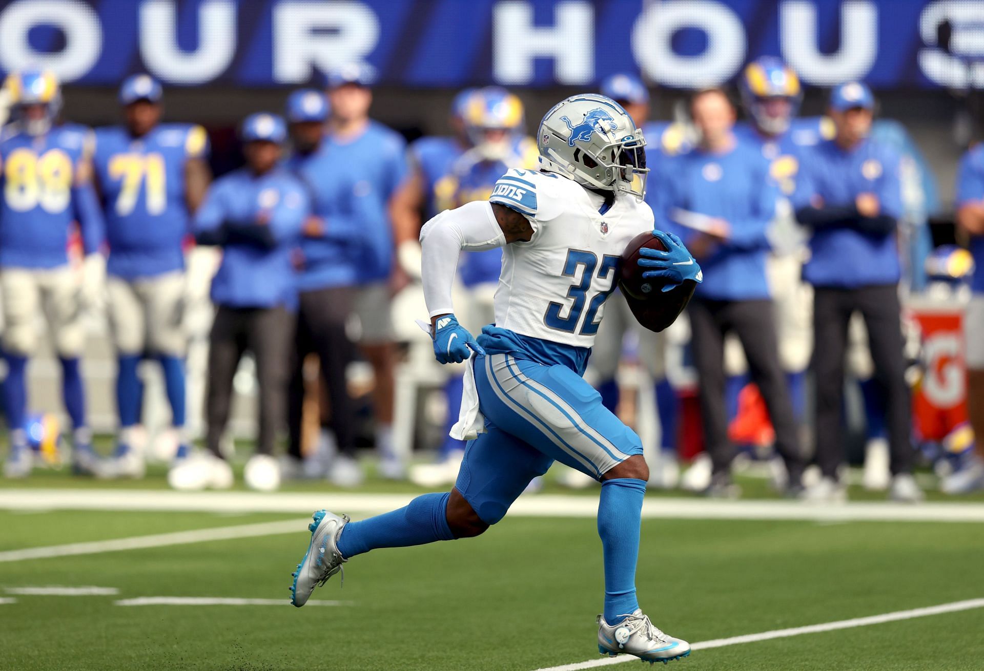 Detroit Lions running back D&#039;Andre Swift