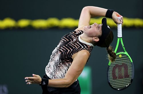 Ostapenko at the BNP Paribas Open - Day 10