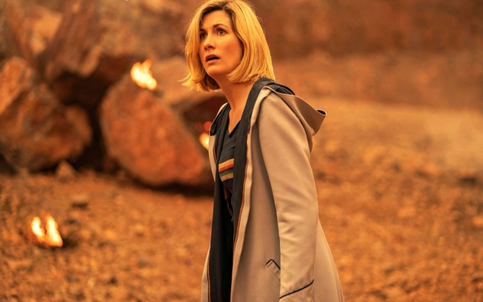 Still from BBC&#039;s Doctor Who starring Jodie Whittaker (Image via BBC)