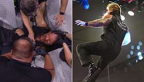 "It was incredible" - MJF on tossing Chris Jericho from the top of the Blood and Guts structure