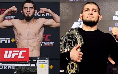 Islam Makhachev and Khabib Nurmagomedov