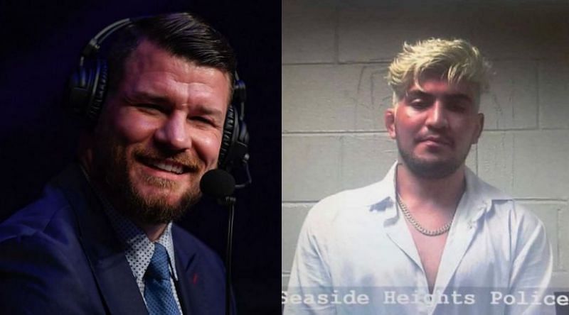 Former UFC champion Michael Bisping (left) and Dillon Danis (right)