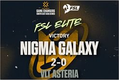 VLT Asteria lost their first game in the Valorant Champions Tour Game Changers SEA FSL Elite against Nigma Galaxy Female