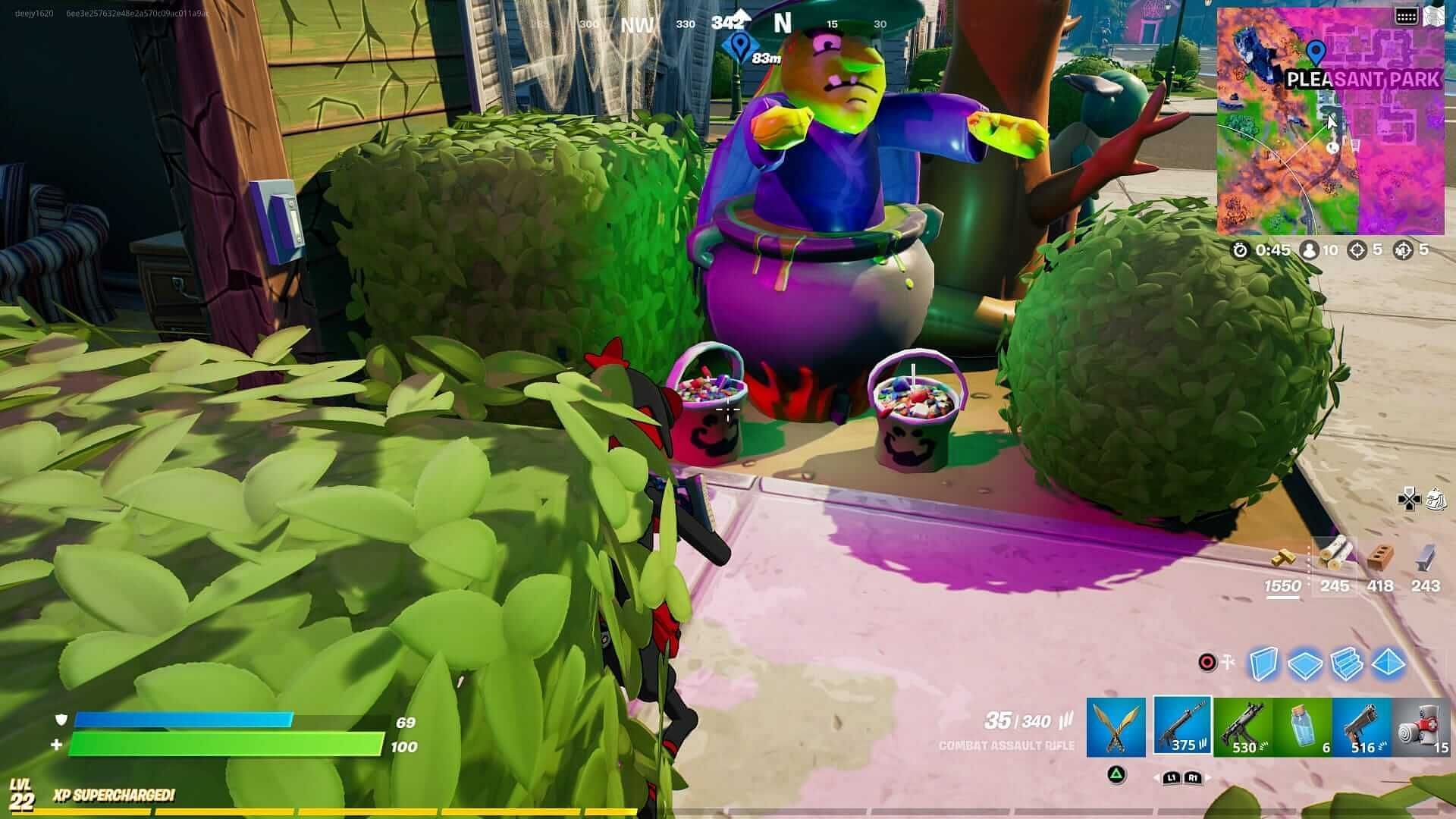 Fortnite candy can be found at a specific place on the map (Image via Epic Games)