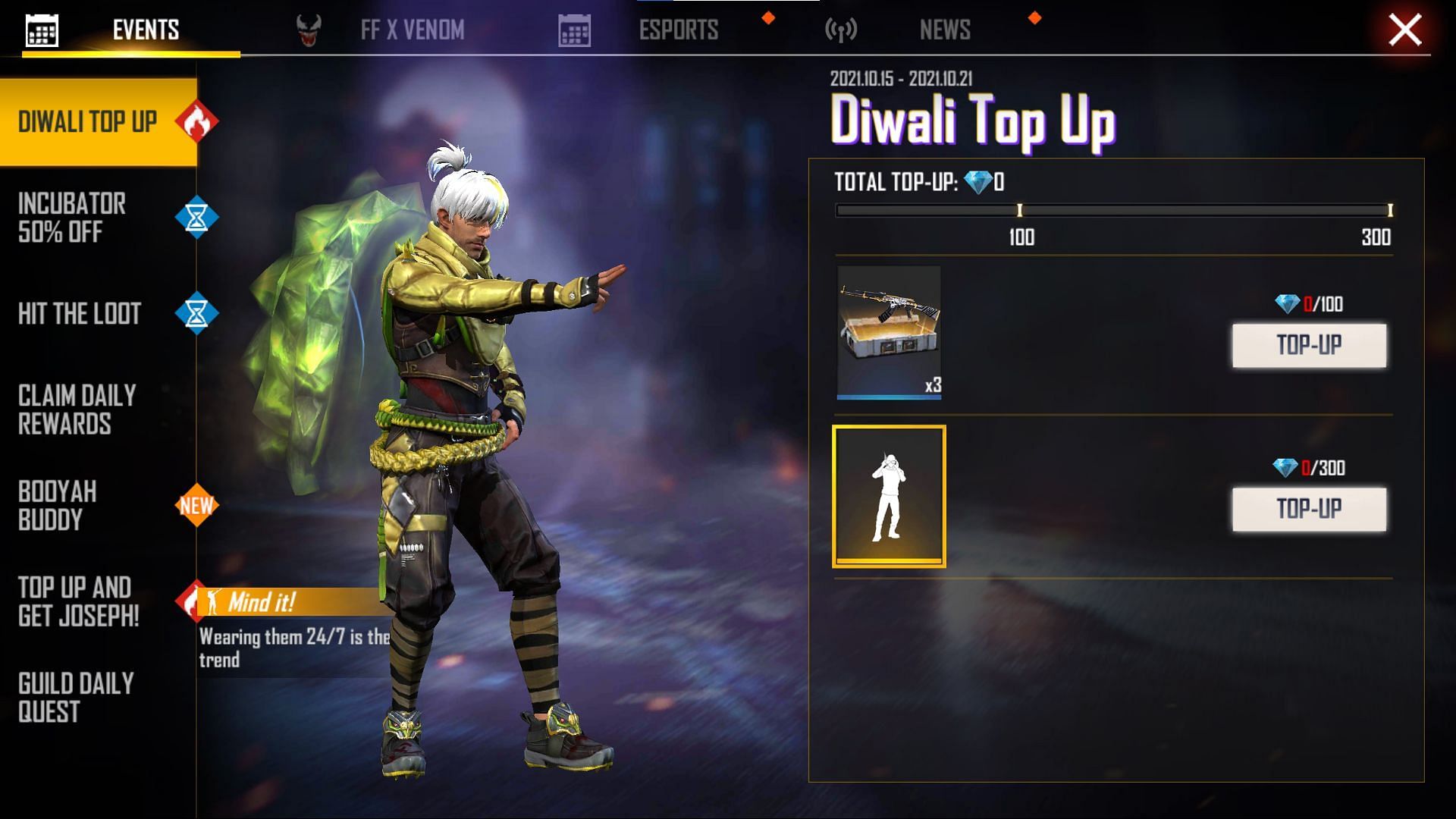 Players can claim the emote from the event section (Image via Free Fire)