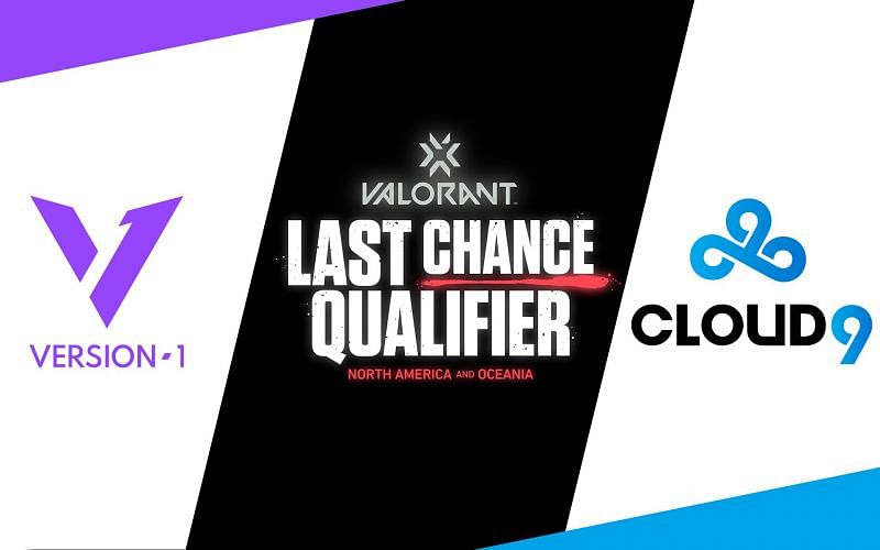 Version1 versus Cloud9 Blue in Valorant NA Last Chance Qualifier (Image via Sportskeeda)