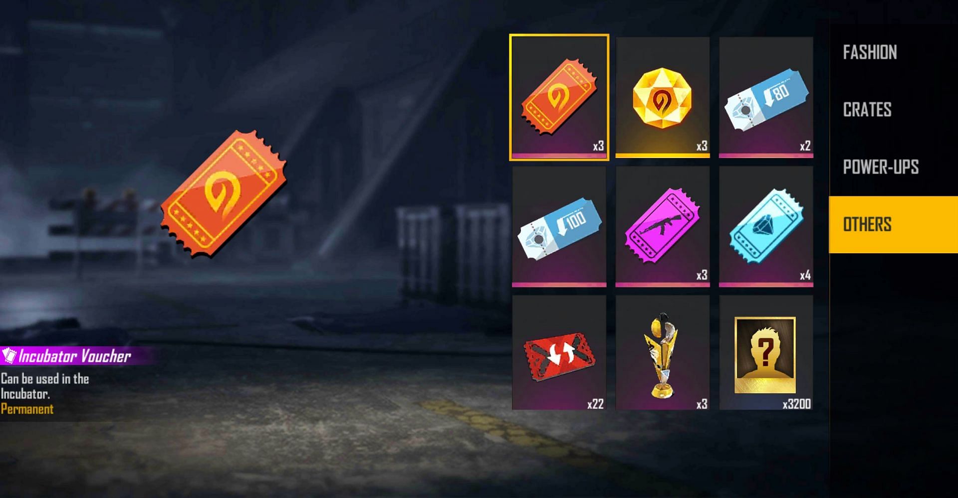 Incubator Voucher is also available for free (Image via Free Fire)