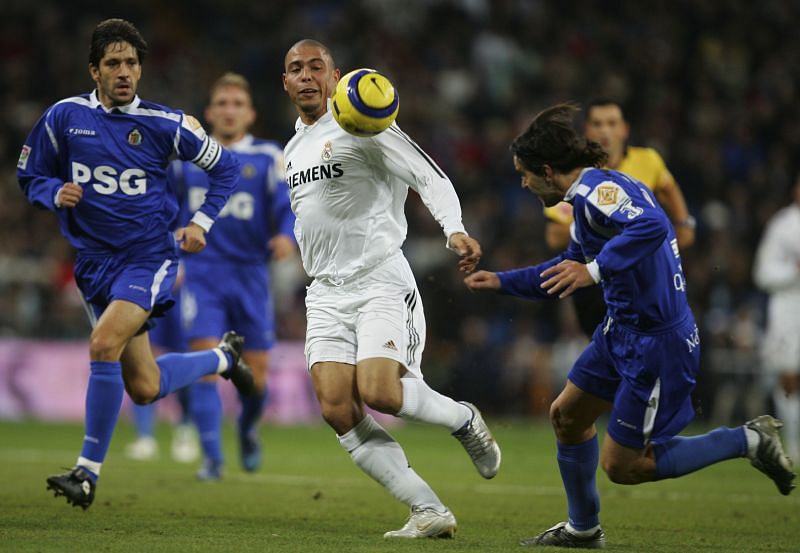 Two-times Ballon d&#039;Or winner Ronaldo Nazario for Real Madrid