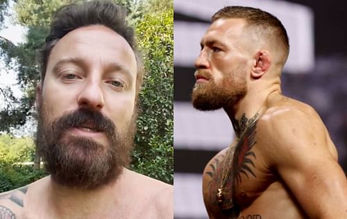 Francesco Facchinetti (left) and Conor McGregor (right)