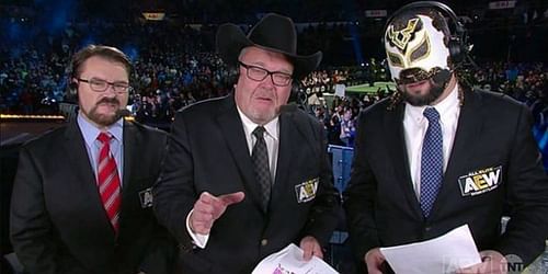 Tony Schiavone, Jim Ross and Excalibur