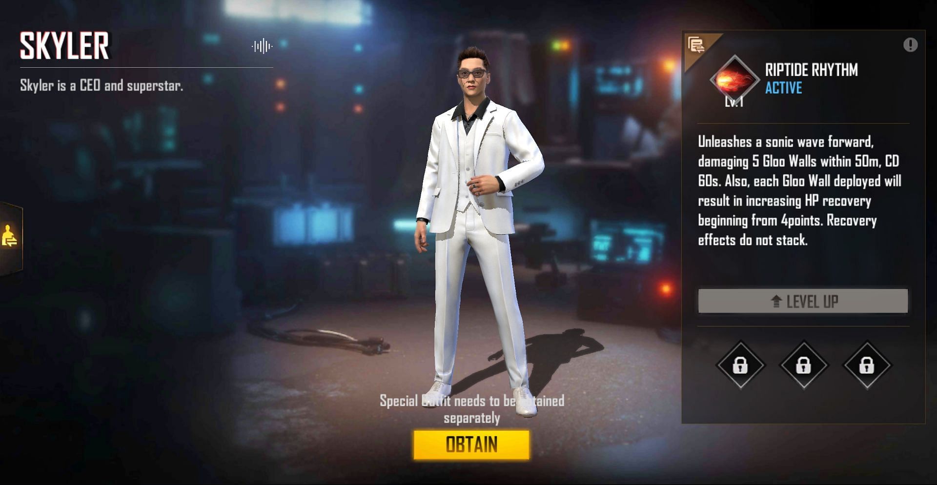 Skyler can be purchased for 499 diamonds (Image via Free Fire)
