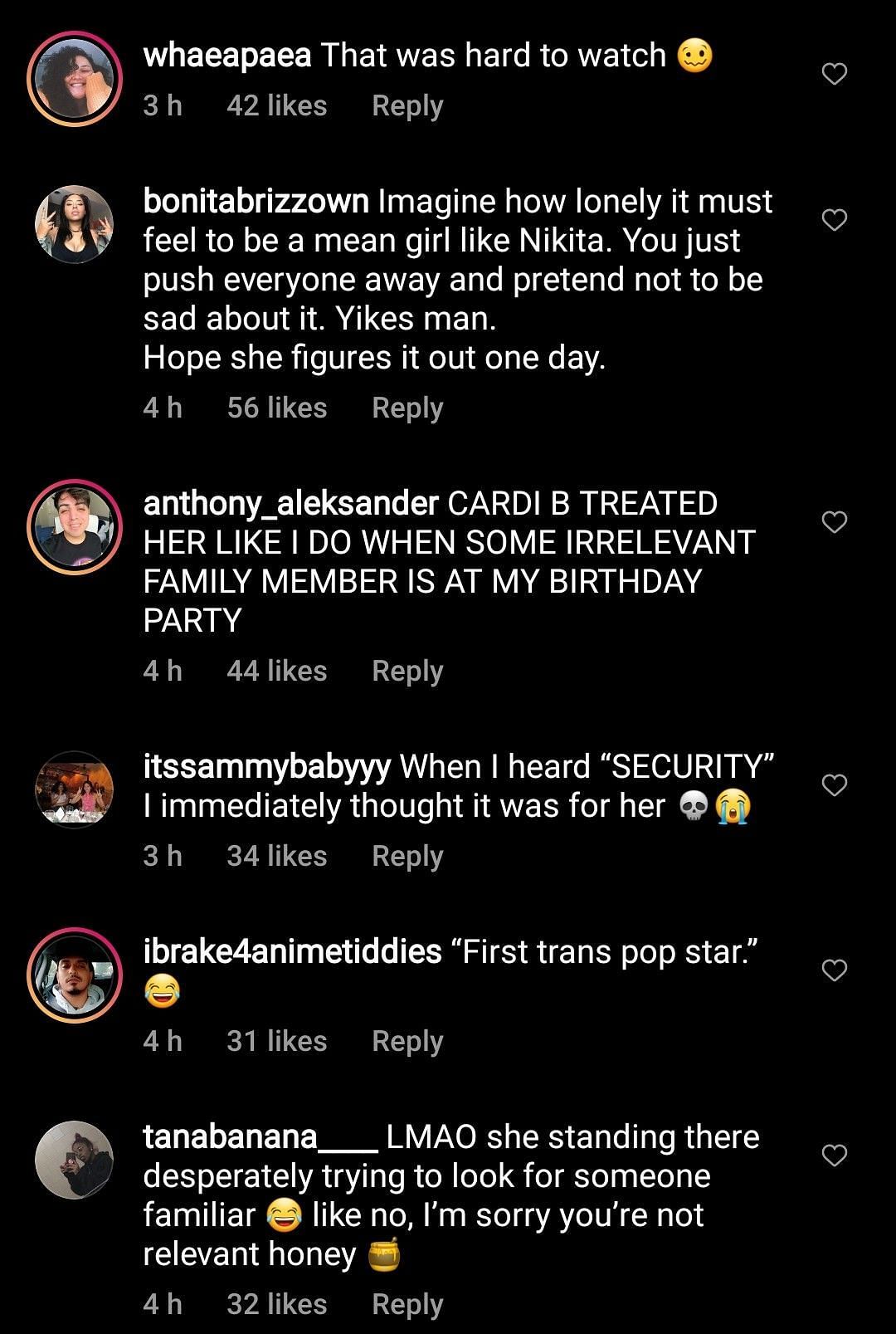 Internet reacts to Nikita Dragun and Cardi B&#039;s awkward embrace 1/3 (Image via defnoodles/Instagram)
