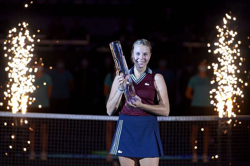 Anett Kontaveit with her 2021 Ostrava Open title
