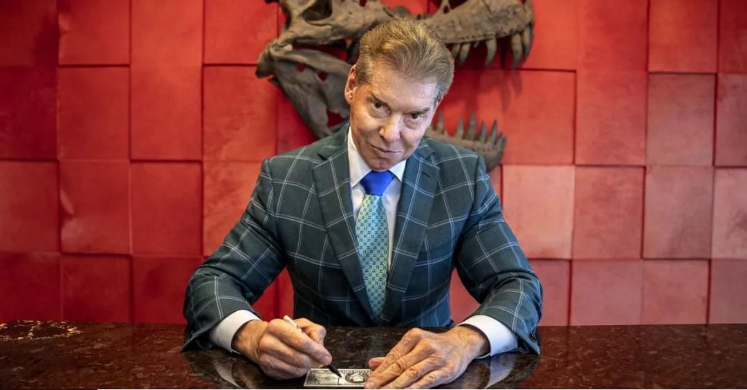 WWE Chairman Vince McMahon in his office