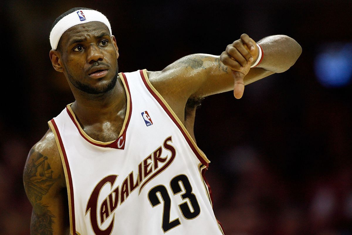 It was a rude awakening for LeBron James during his rookie year