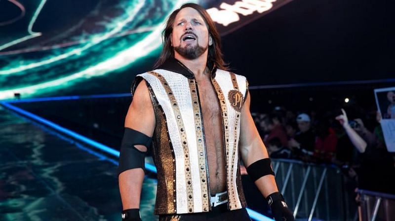 AJ Styles making his entrance at a WWE event