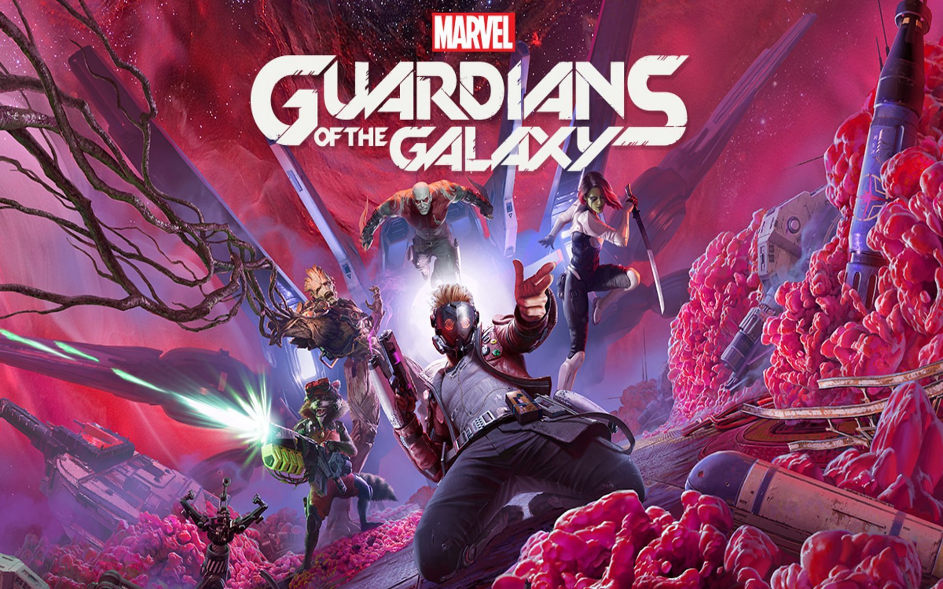 Marvel&#039;s Guardians of the Galaxy feature popular characters like Star Lord and Rocket Raccoon (Image via Square Enix)