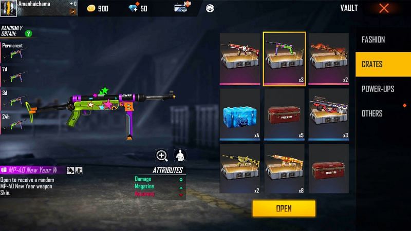 The crate can feature all these items (Image via Free Fire)