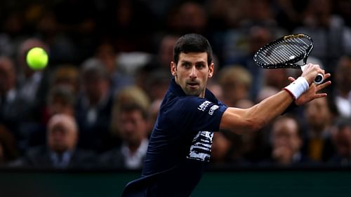 Novak Djokovic at the 2019 Rolex Paris Masters - Day Seven