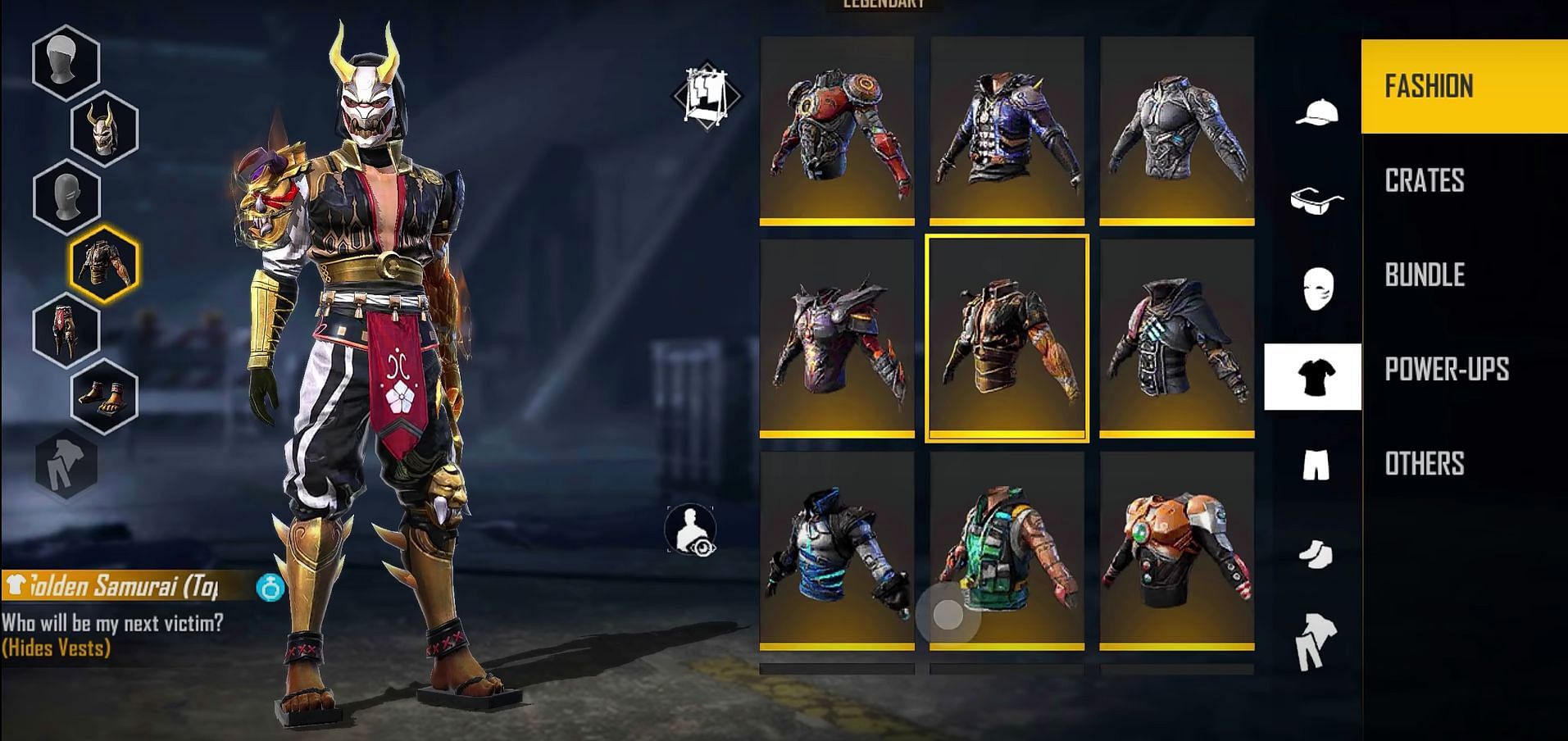 Golden Samurai skin (Image via Total Gaming; YouTube)