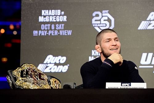 Khabib Nurmagomedov was asked a question about cricket at a Q&A session.