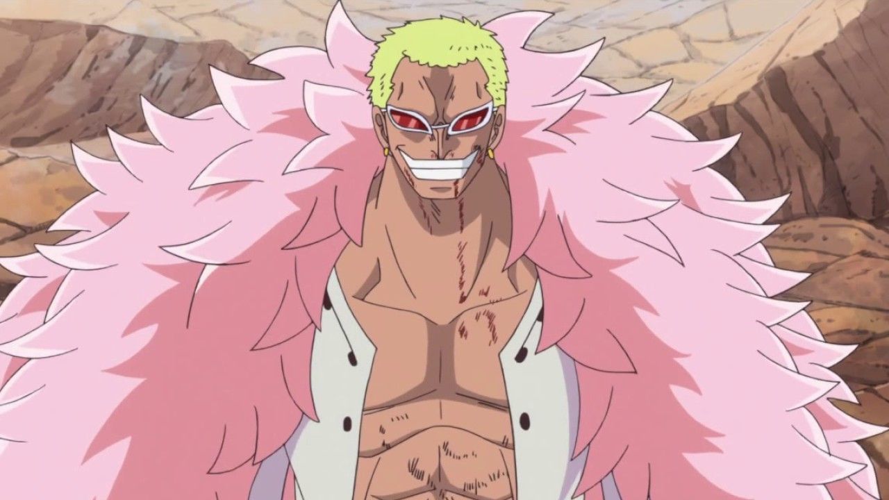 Donquixote Doflamingo, as seen in the anime (Image via Toei Animation)