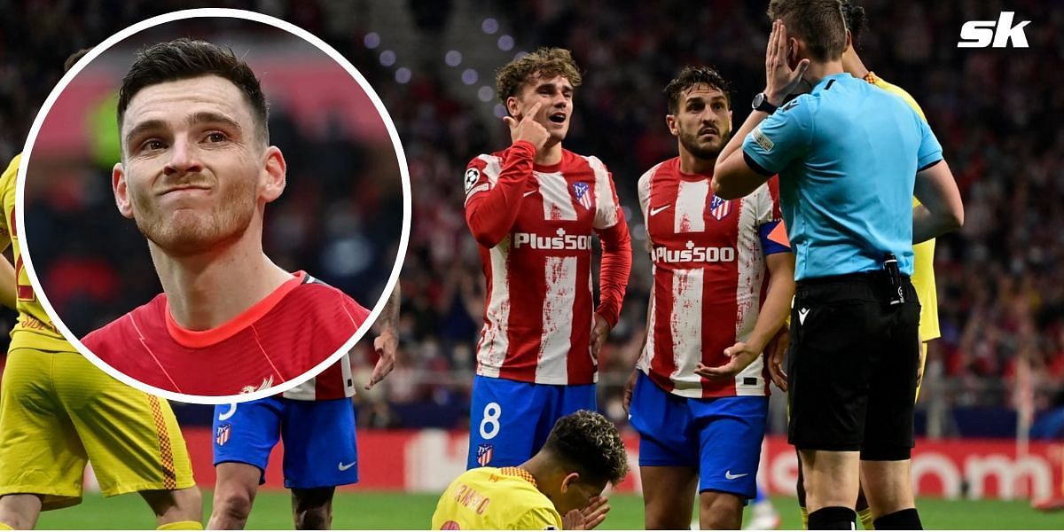 Antoine Griezmann saw an unfortunate red card in Liverpool&#039;s clash with Atletico Madrid yesterday