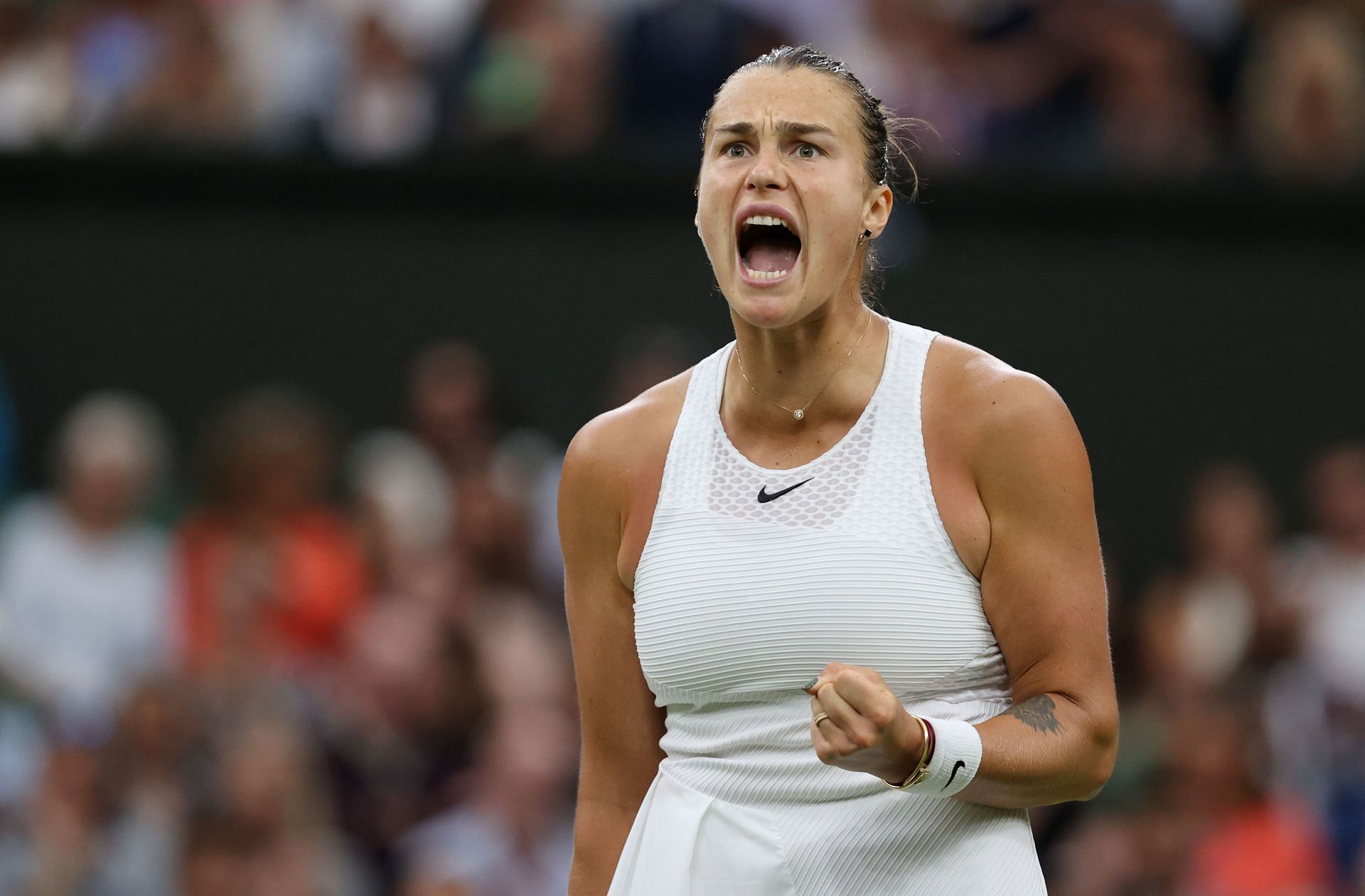 Sabalenka at the 2021 Wimbledon.