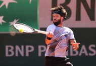 Basilashvili at the 2021 French Open.
