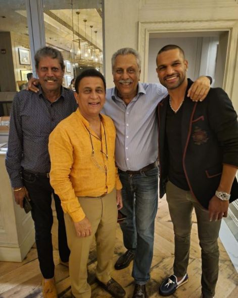 "Fortunate enough to spend time with them" - Shikhar Dhawan enjoys company of some legendary cricketers
