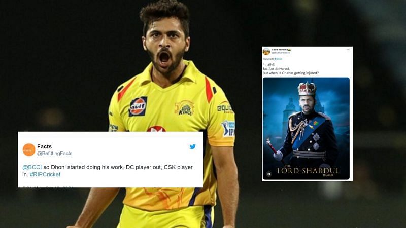 "Lord Shardul Thakur is again! Dhoni has began his work" - Followers on Twitter rejoice at Crew India's squad change for T20 World Cup