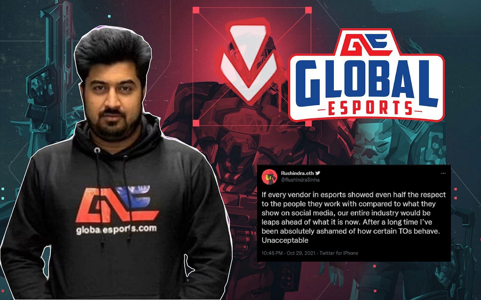 Global Esports founder-owner Dr. Rushindra Sinha calls out Valorant tournament organizers (Image via Sportskeeda)