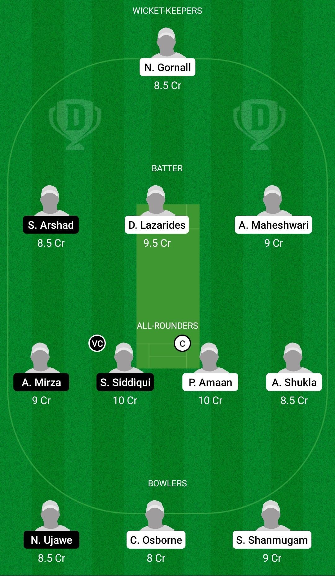 Dream11 Team for Zagreb Sokol vs Ljubljana - ECS Croatia T10 2021.