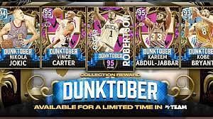 NBA 2K22 added the Dunktober pack earlier today. (Image via NBA 2K22)