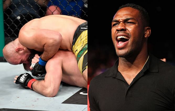Jon Jones mocks Jan Blachowicz for "talking s**t" and "not focusing on the opponent" ahead of title loss to Glover Teixeira at UFC 267