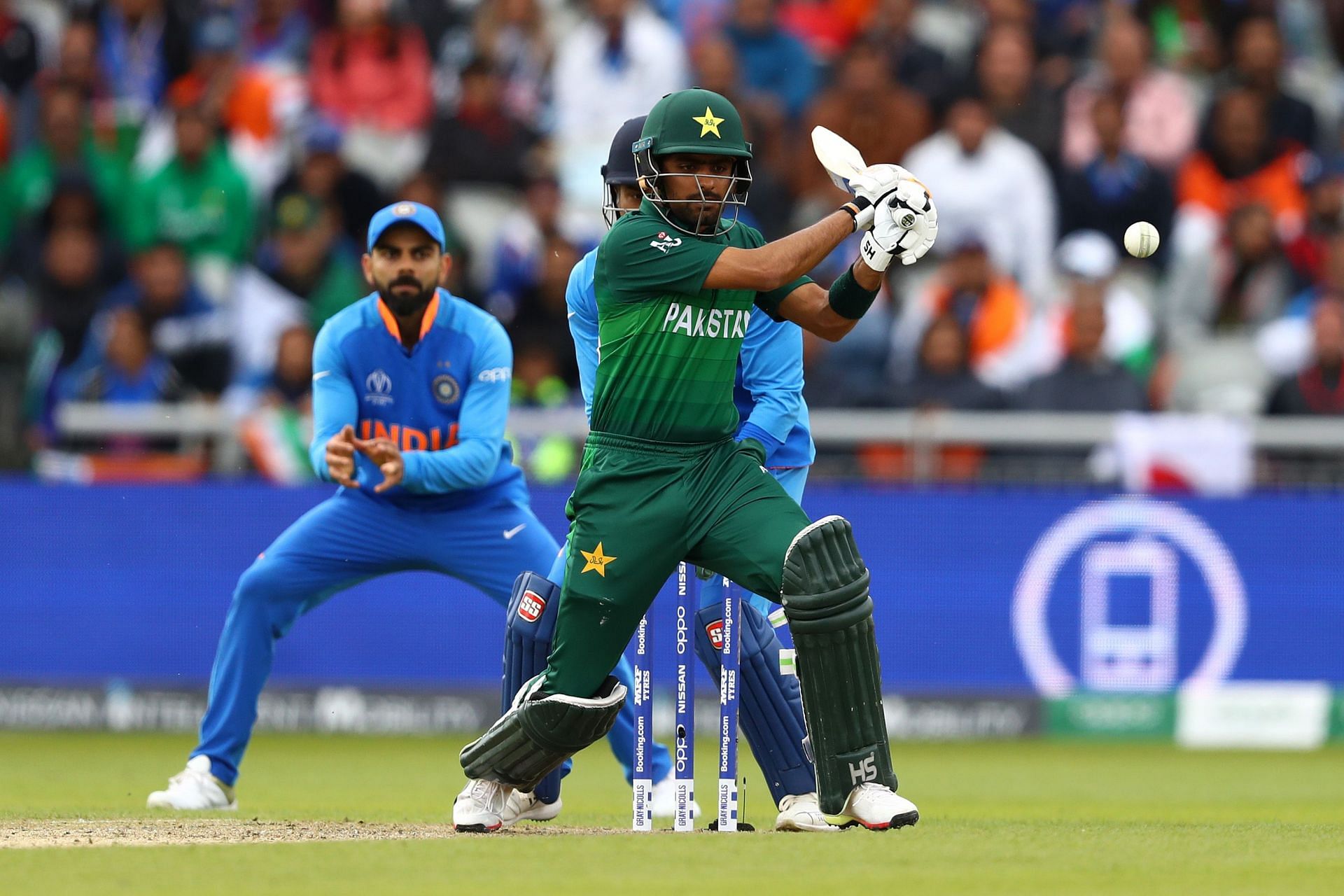 Babar Azam batting against India during the 2019 World Cup. Pic: Getty Images