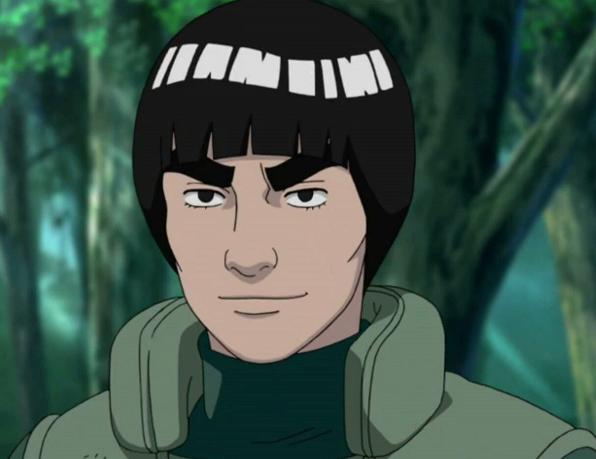 Might Guy in the anime (Image via Naruto)