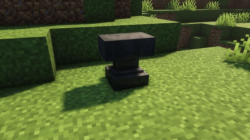 An anvil in the game (Image via Minecraft)