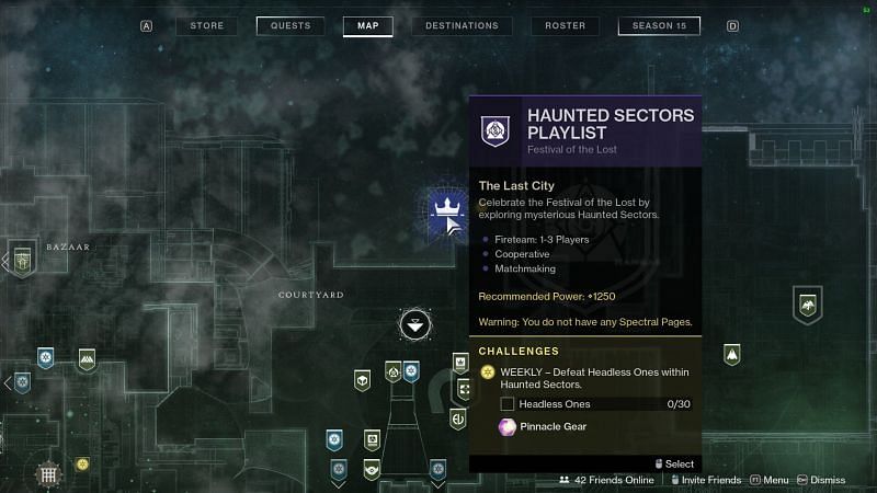Haunted Lost Sector playlist (Image via Bungie)