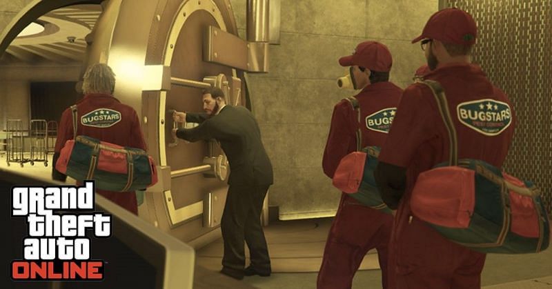 GTA Online players enter the vault (Image via Sportskeeda)