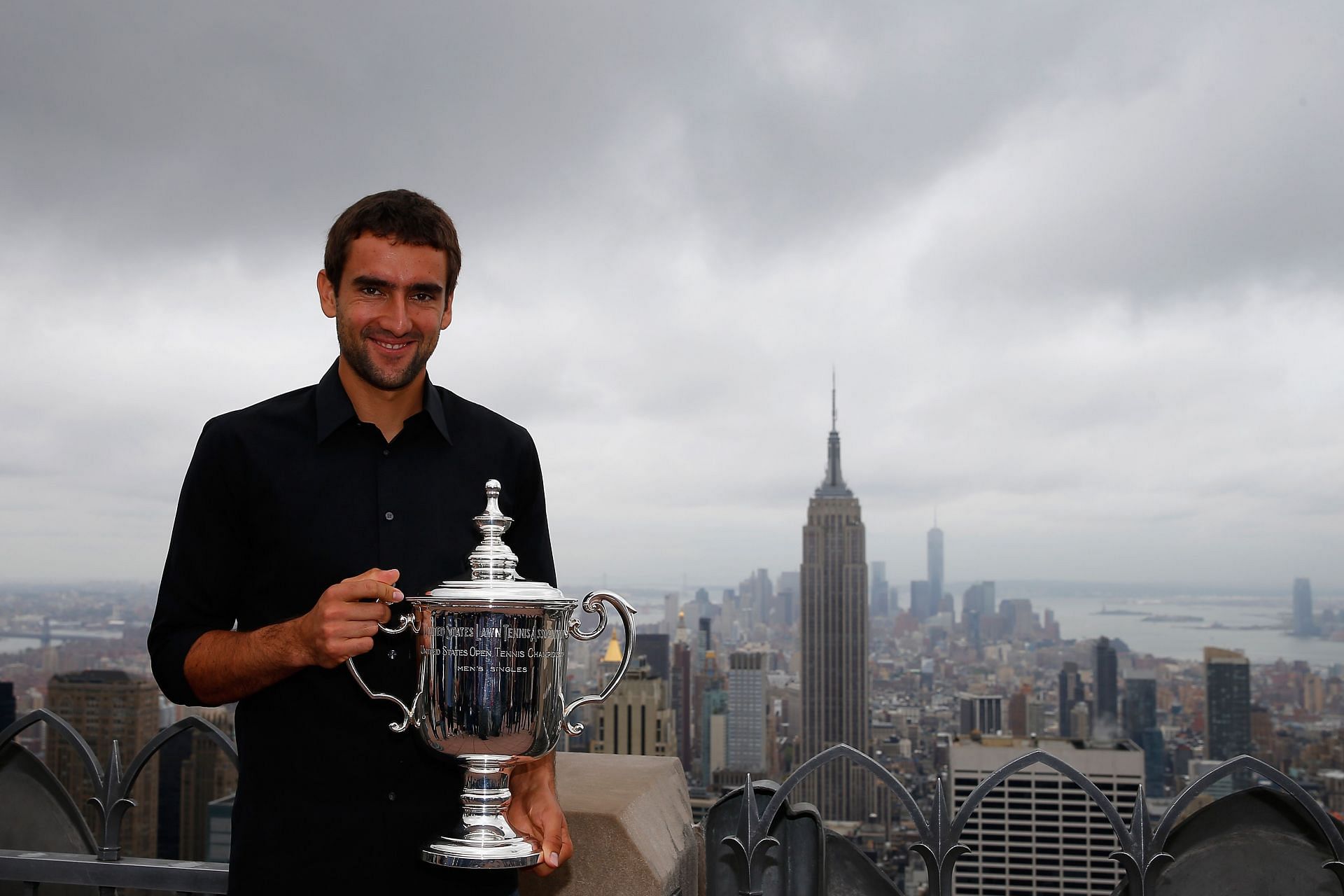 2014 US Open Champion Marin Cilic during the New York City Trophy Tour