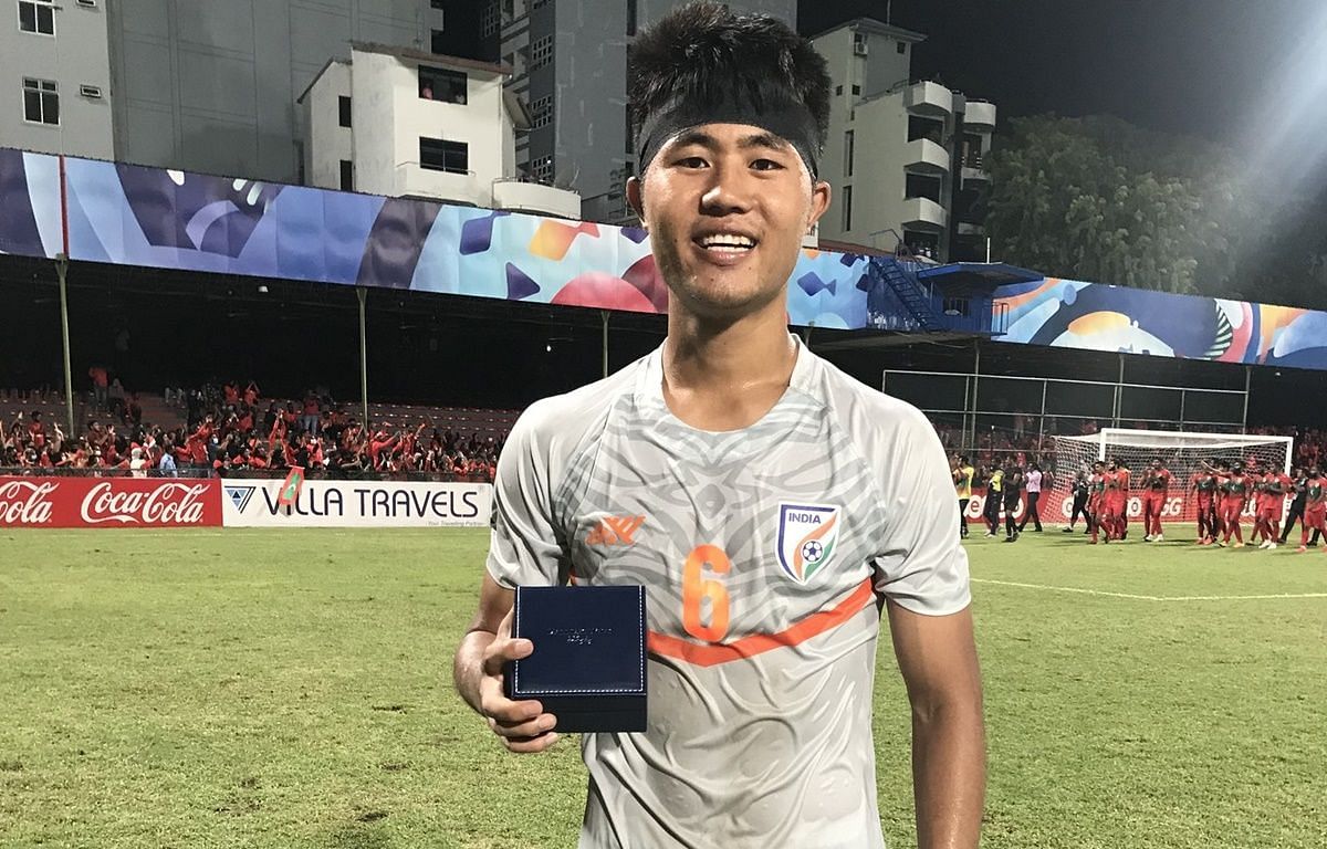 Lalengmawia Ralte was impressive against Maldives. (Image: AIFF)