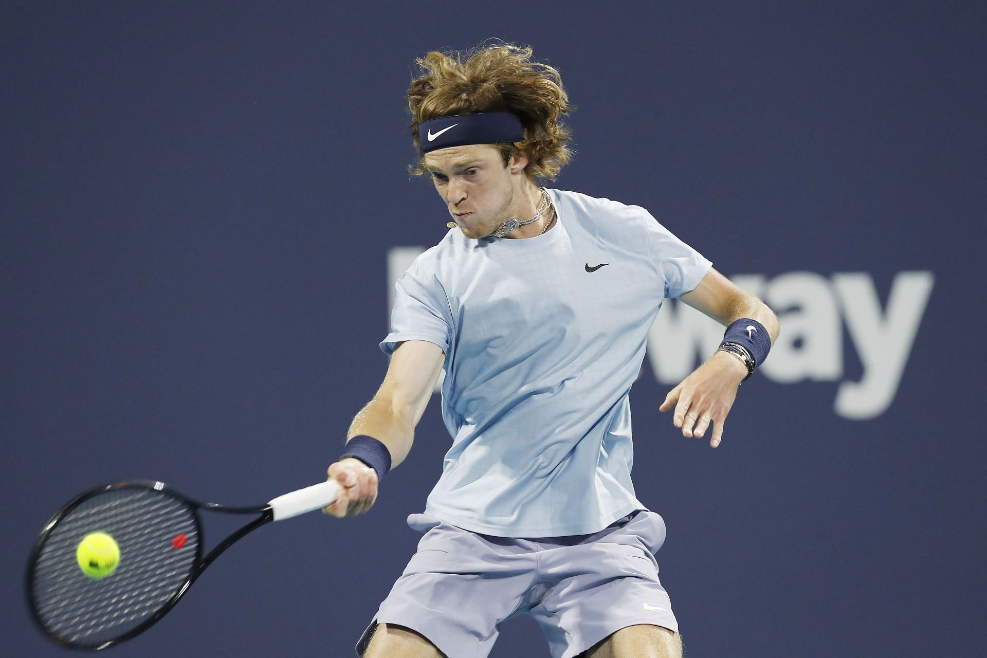 Andrey Rublev at the 2021 Miami Open
