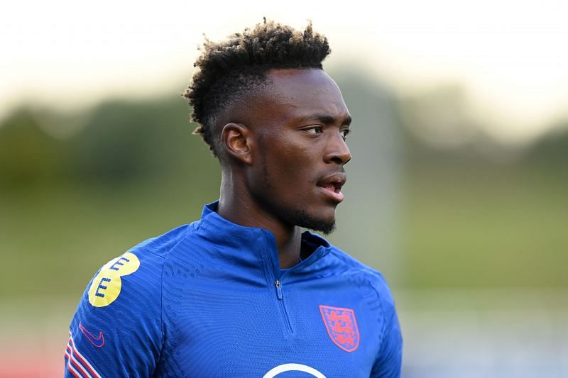 Tammy Abraham at an England World Cup Qualifier Camp
