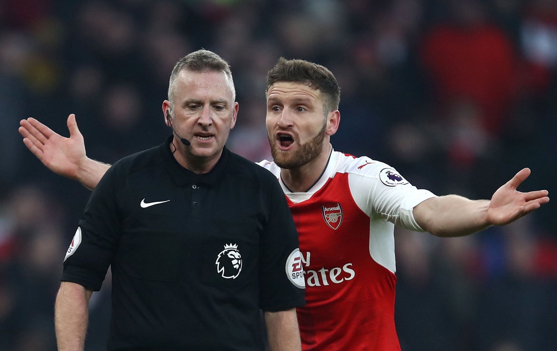 Mustafi was often seen complaining to the referees after commiting unnecesary mistakes